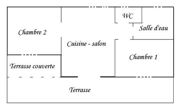 Hébergement pour 3 à 5 personnes, Bastelicaccia, Motel Les Amandiers